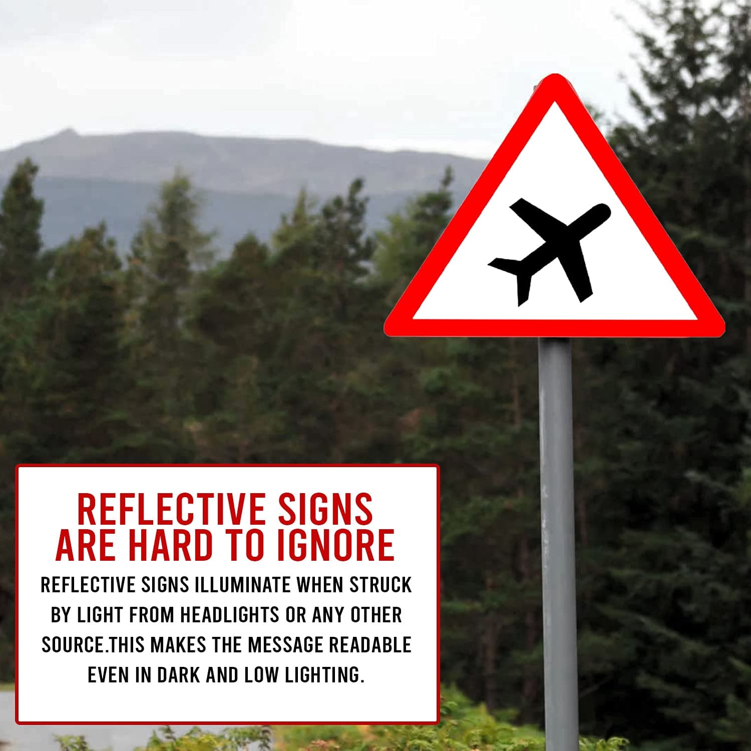 LADWA Triangle Signage 600mm - Runway view 5