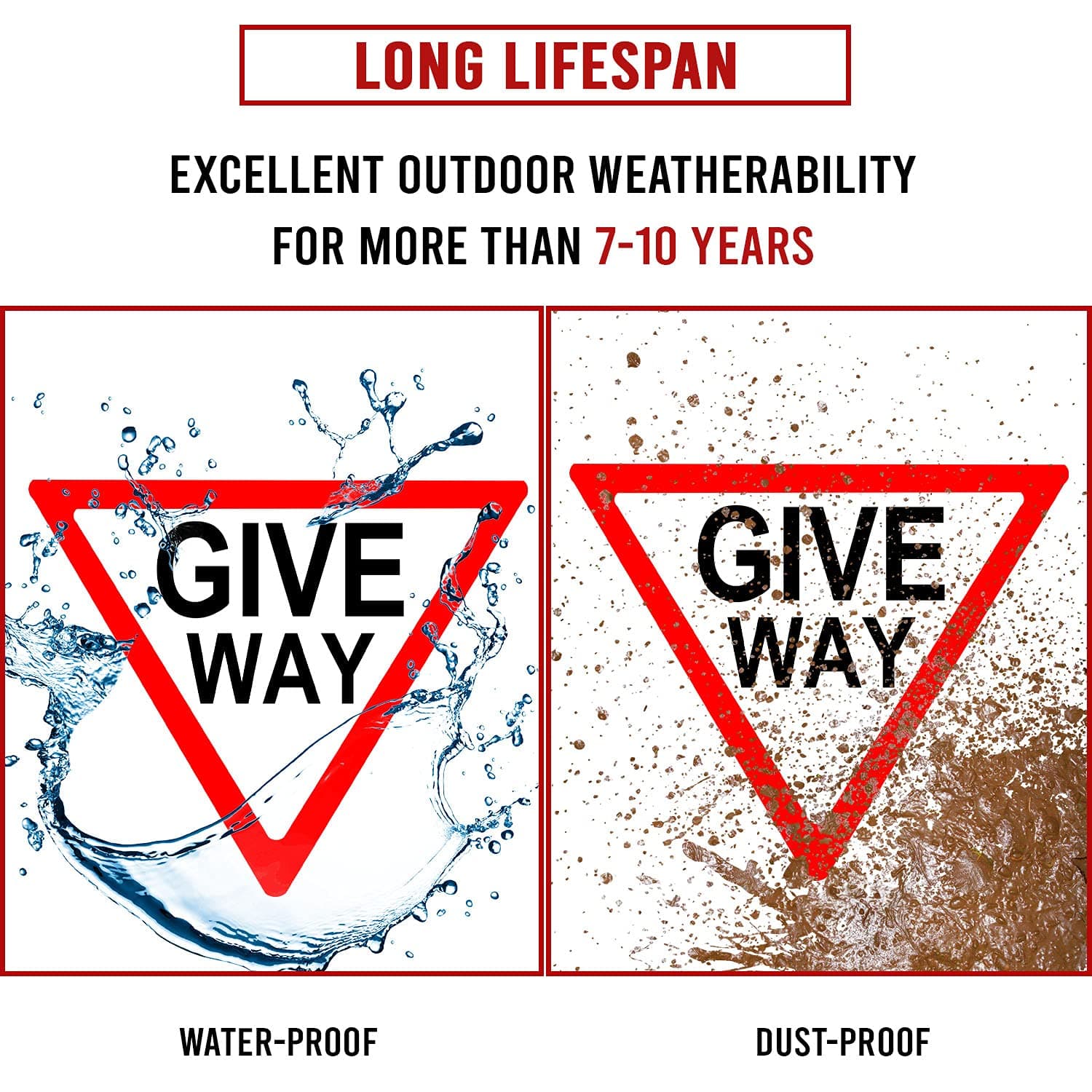 LADWA Triangle Signage 600mm - Give Way view 3