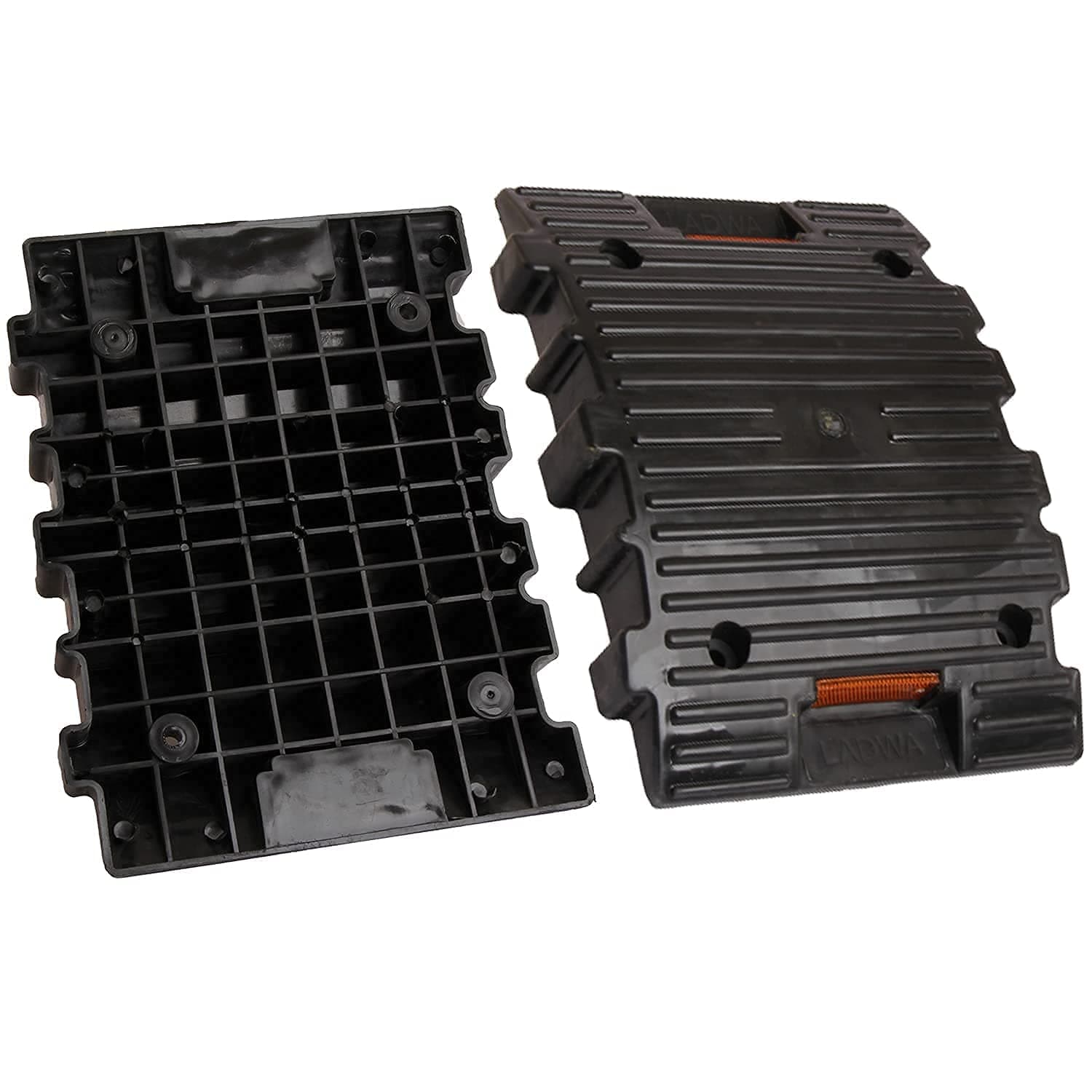 LADWA 5 Mtr Plastic Road Hump Safety Speed Breaker in Black & Yellow Colour for High Visibility view 3