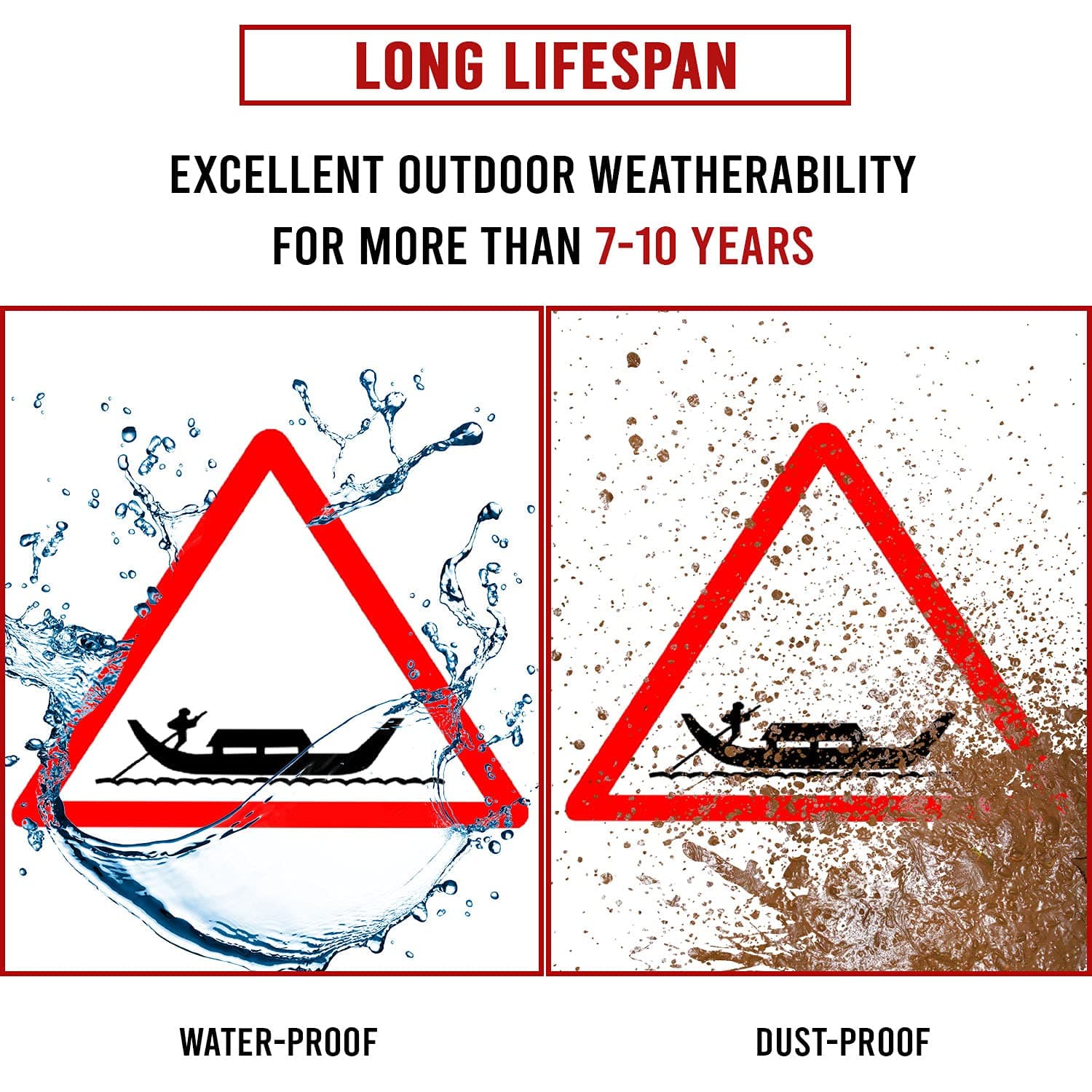 LADWA Triangle Signage 600mm - Ferry view 3
