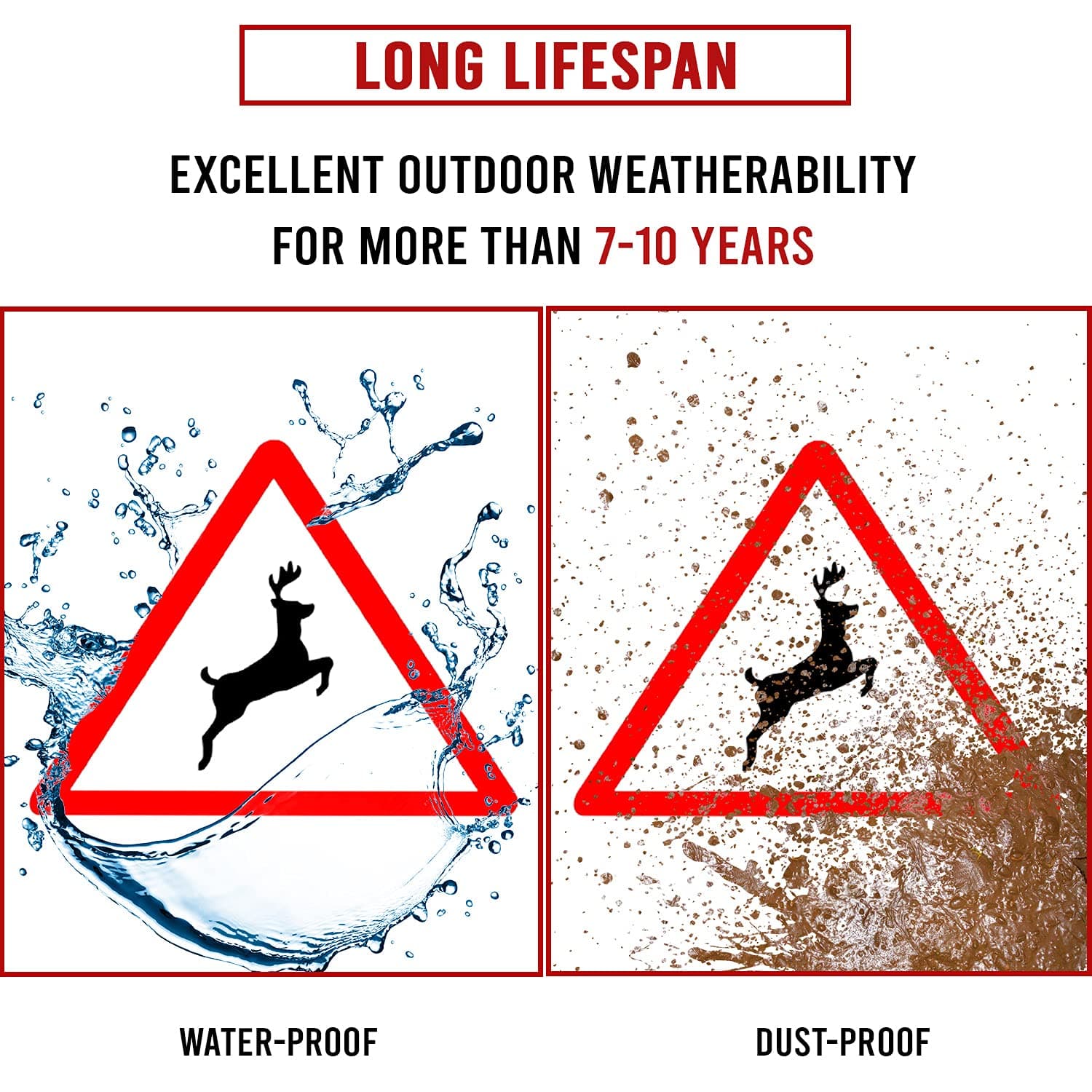 LADWA Triangle Signage 600mm - Wild Animals view 3