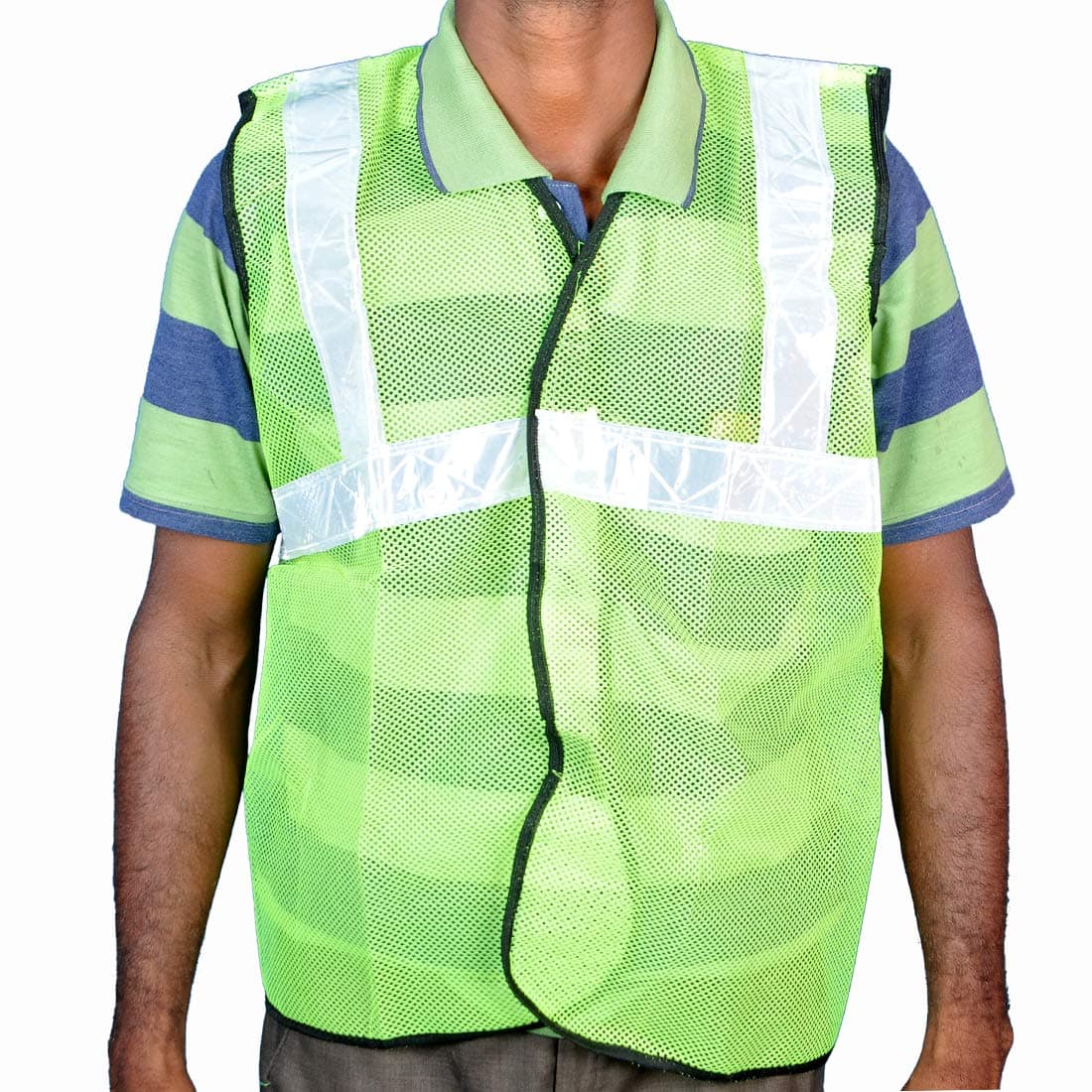 LADWA Red & Black Traffic Safety Cone & Reflective Jacket Combo Pack (Orange) view 5