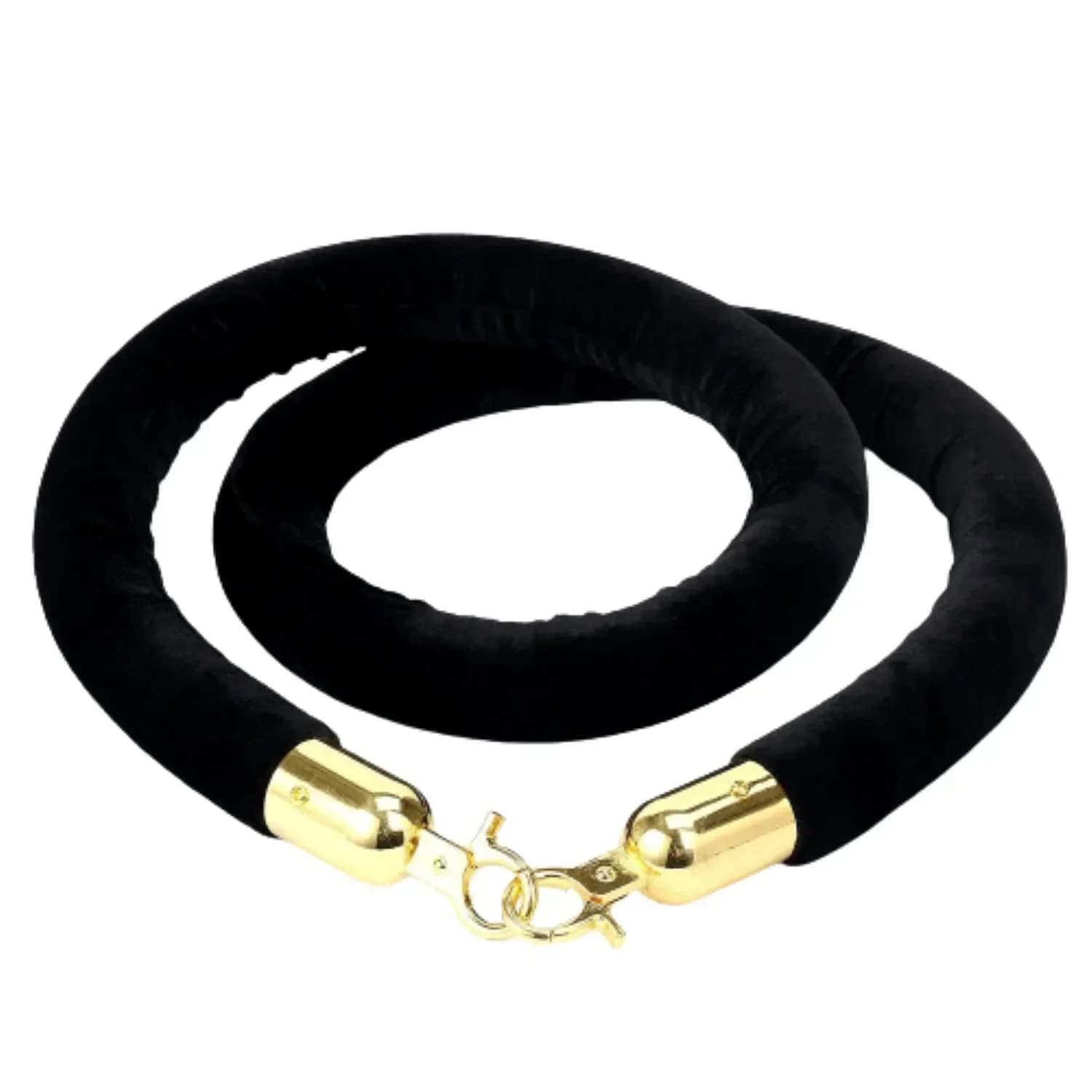 Ladwa Black Velvet Rope With Golden Hook P-1