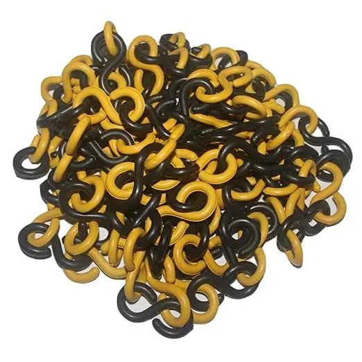 LADWA Yellow & Black S Hook Chain 10mtr