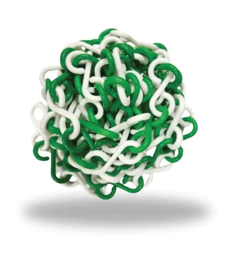 LADWA Green White S Hook Chain 10 mtr