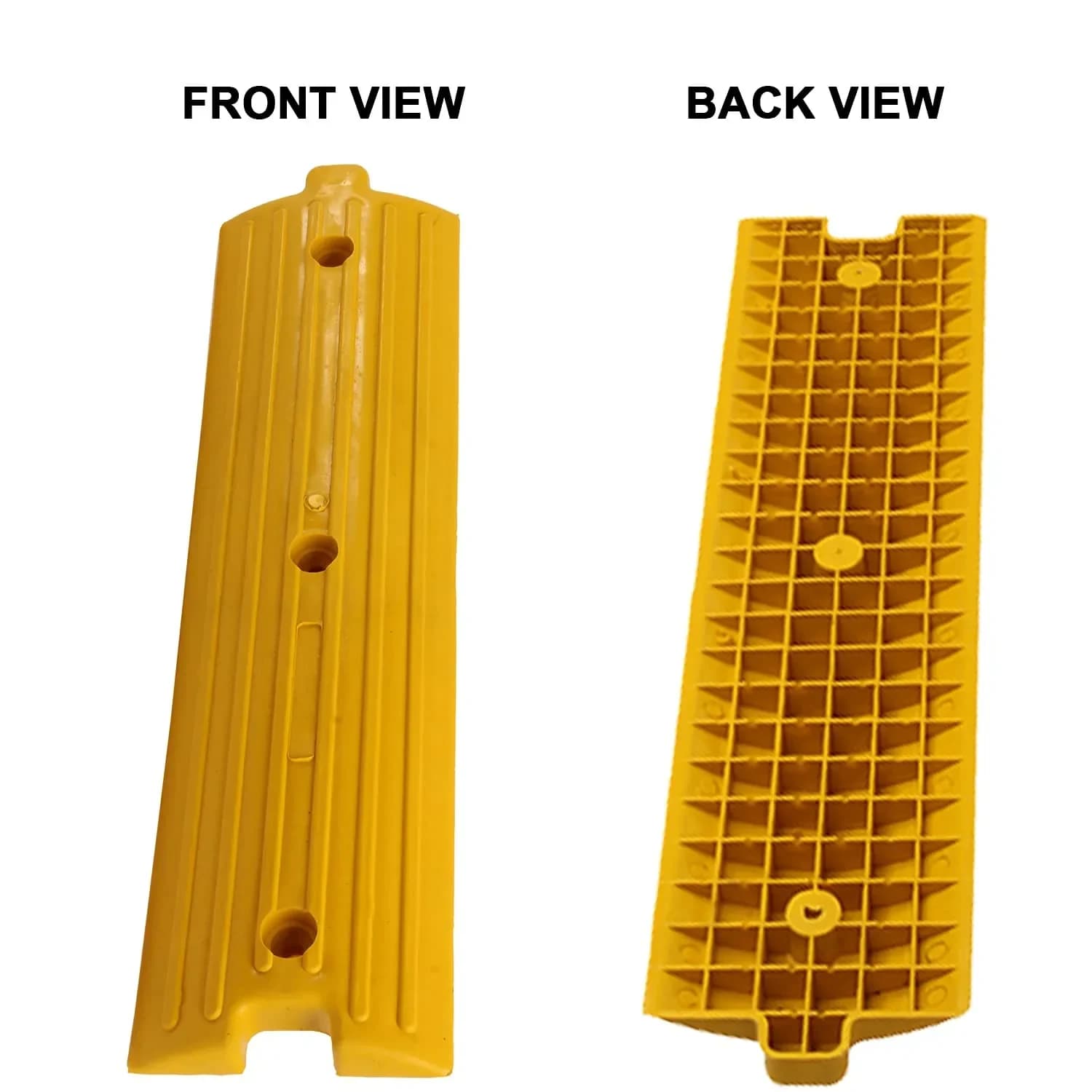 LADWA 1 Mtrs Rubber Rumblers R in Black & Yellow Color for High Visibility