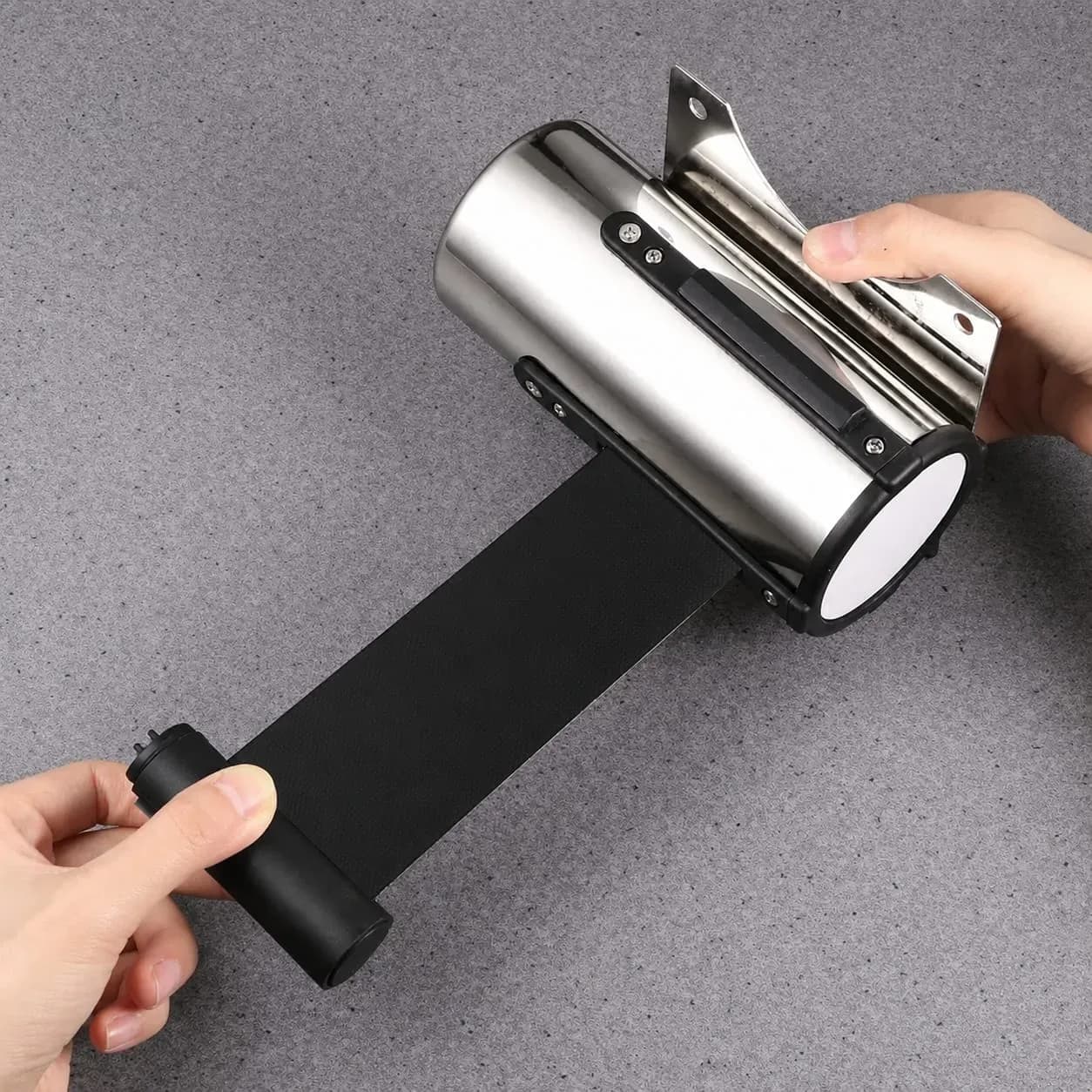 Ladwa SS Wall Mount Q Manager With Black Tape