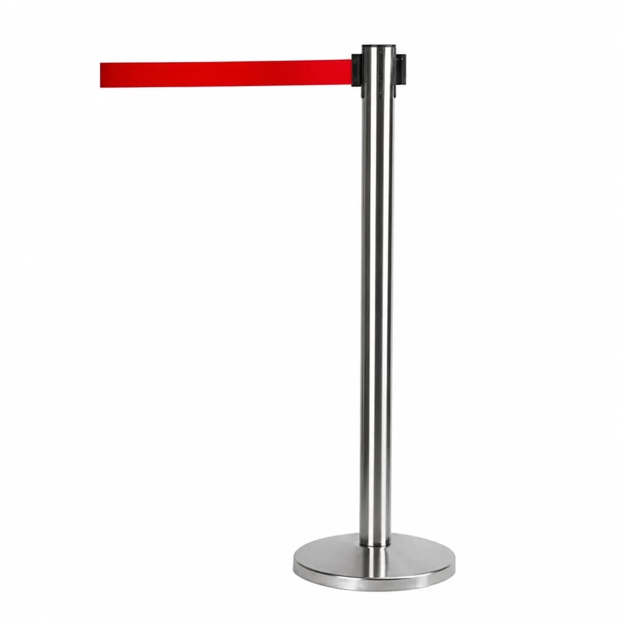 LADWA 202 grade Belt Post (Red) | Stanchions | Belt Stanchions | Barrier Stanchions | Q Please (Q Manager) | Queue Manager | Crowd Manager | Pack of 1