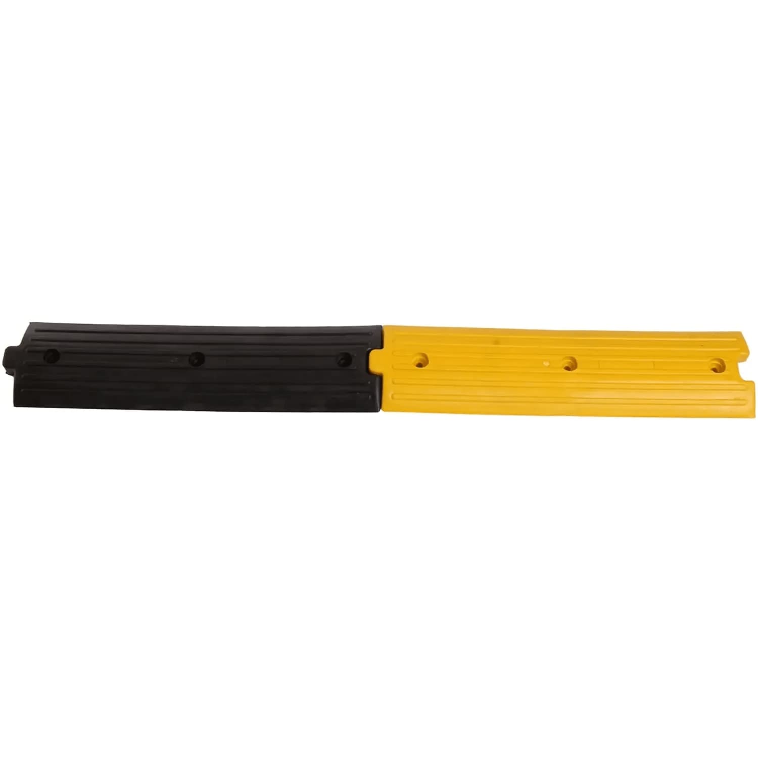 LADWA 1 Mtr Rubber Rumblers in Black & Yellow Color for High Visibility
