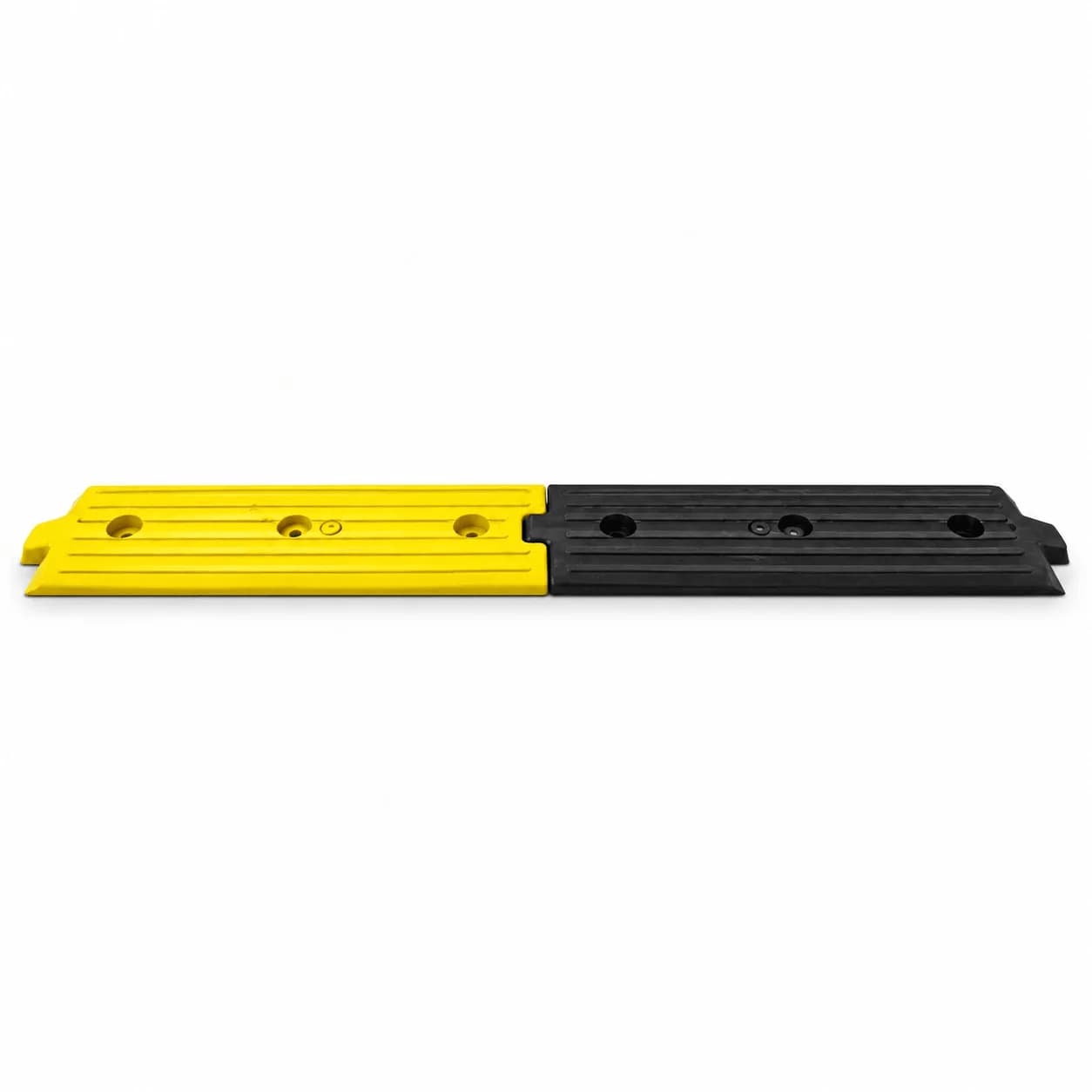 LADWA 1 Mtr Rubber Rumblers in Black & Yellow Color for High Visibility