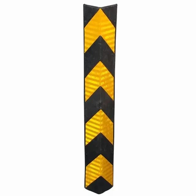 LADWA 1200mm, Parking Safety Pillar Guard, Rubber Corner L Shaped Guard