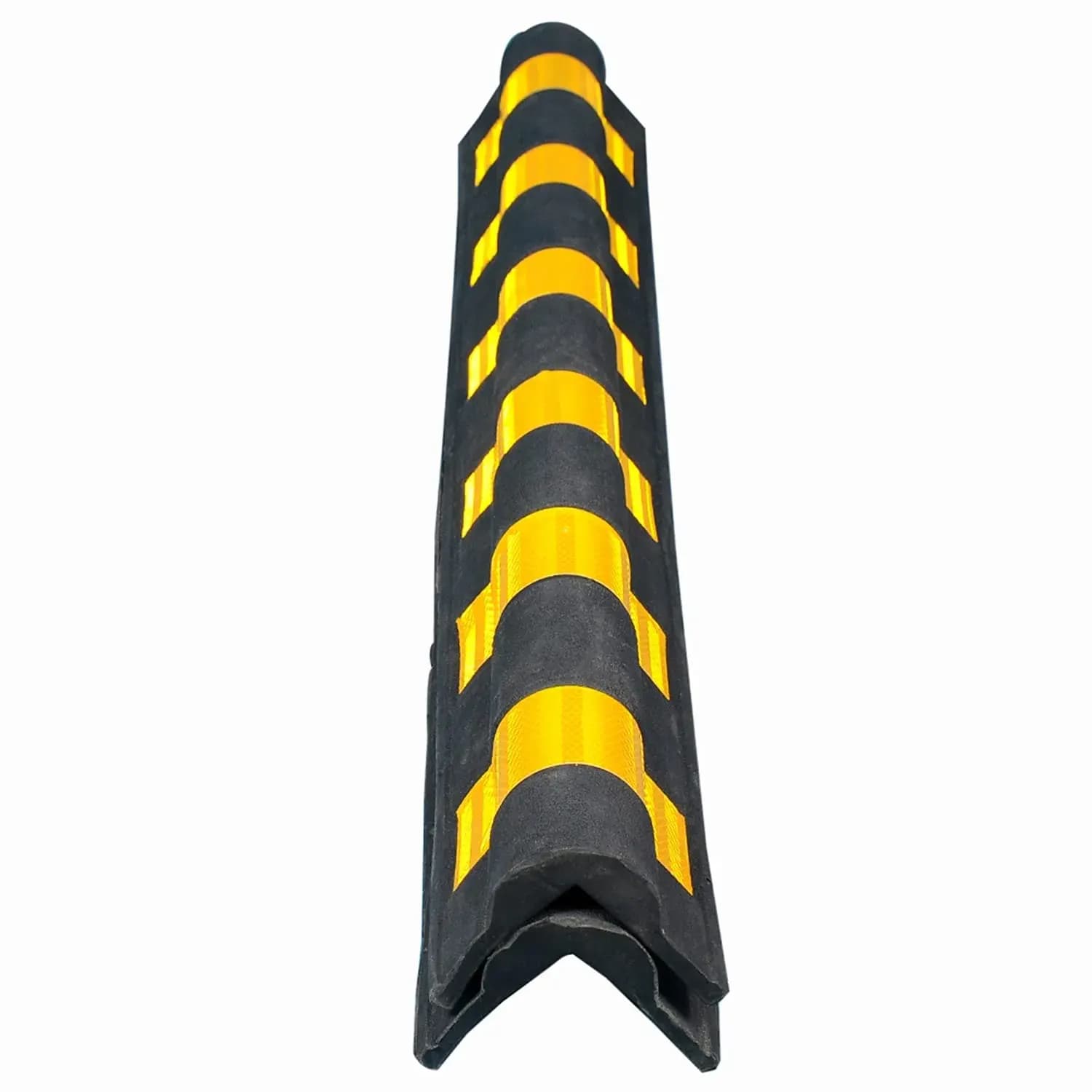 LADWA 1200mm Parking Safety Pillar Guard 1 Pc Rubber Bounce-Shaped Corner Protector