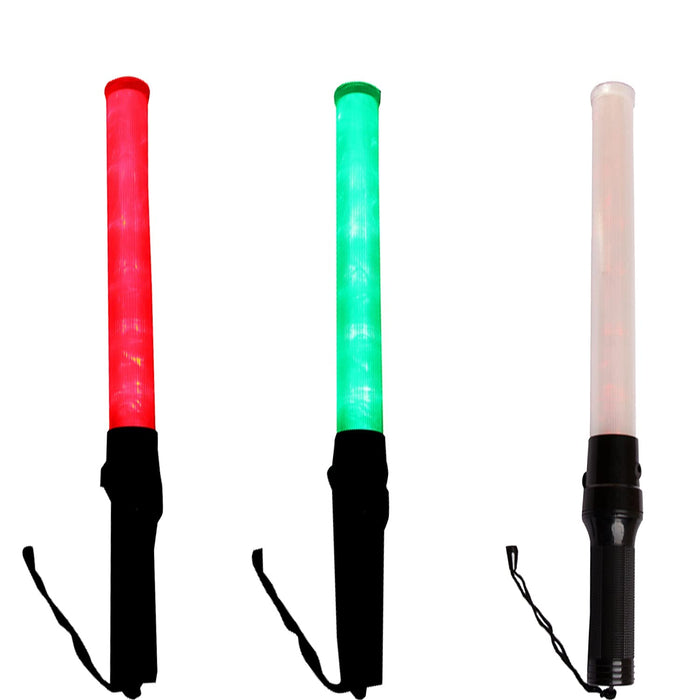 Ladwa Rechargeable Baton for Outdoor Safety Traffic Signal Warning Light Stick Baton for Parking Guides and Multipurpose (Lenght - 20 Inch) (Pack of 15)