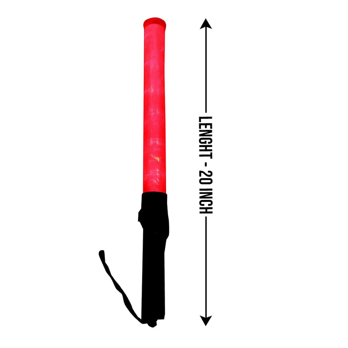 Ladwa Rechargeable Baton for Outdoor Safety Traffic Signal Warning Light Stick Baton for Parking Guides and Multipurpose (Lenght - 20 Inch) (Pack of 15)