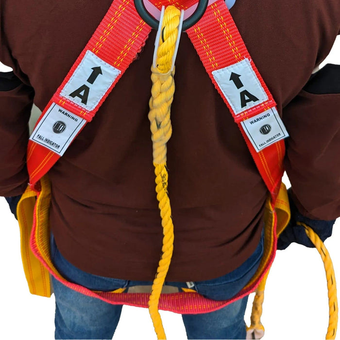 LADWA Safety Belt Harness Full Body Fall Protection with Scaffolding Hook Unisex Full Body Adjustable Climbing Harness Safety Belt (1)