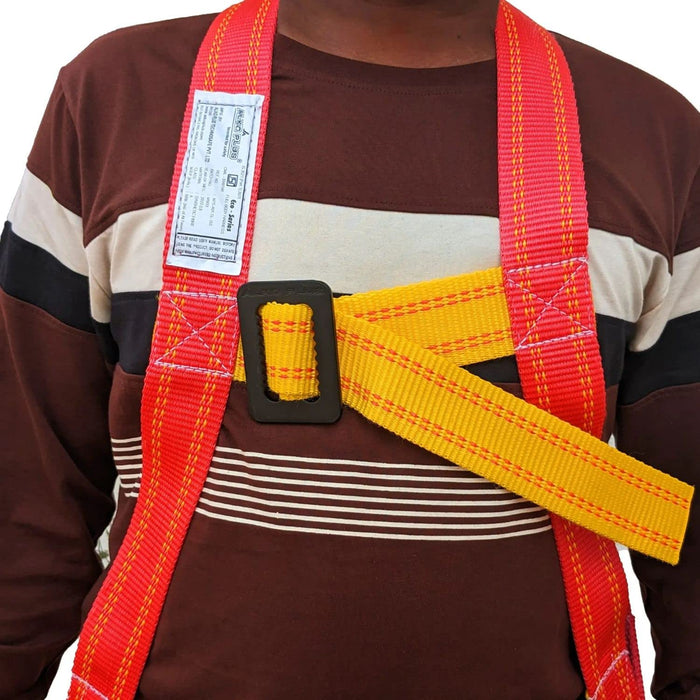 LADWA Safety Belt Harness Full Body Fall Protection with Scaffolding Hook Unisex Full Body Adjustable Climbing Harness Safety Belt (1)